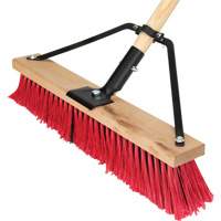 Balai-brosse &agrave; manche renforc&eacute;, 18", Moyen, Soies PVC St. Lawrence Industrial & Safety Supply