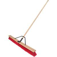 Push Broom with Braced Handle, 36", Medium, PVC Bristles St. Lawrence Industrial & Safety Supply