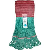 Wide-Band Mop Head, Antimicrobial/Floor Finishing/Specialty, Cotton/Rayon/Synthetic, Loop Style St. Lawrence Industrial & Safety Supply