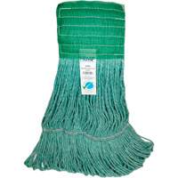 Wide-Band Mop Head, Antimicrobial/Floor Finishing/Specialty, Cotton/Rayon/Synthetic, Loop Style St. Lawrence Industrial & Safety Supply
