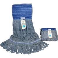 Wide-Band Mop Head, Antimicrobial/Floor Finishing/Specialty, Cotton/Rayon/Synthetic, Loop Style St. Lawrence Industrial & Safety Supply
