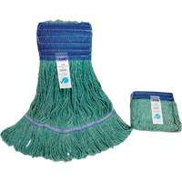 Wide-Band Mop Head, Antimicrobial/Floor Finishing/Specialty, Cotton/Rayon/Synthetic, Loop Style St. Lawrence Industrial & Safety Supply