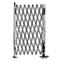Barri&egrave;res de s&eacute;curit&eacute; galvanis&eacute;es repliables, Repliable simple fixe, 4' lo x 6' h d&eacute;ploy&eacute; St. Lawrence Industrial & Safety Supply