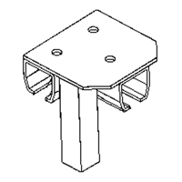Floor Mount Curtain Partition Connector St. Lawrence Industrial & Safety Supply
