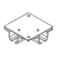 Ceiling Mount Curtain Partition 90° Corner Connector St. Lawrence Industrial & Safety Supply
