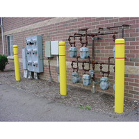 Capuchons en polyethylene pour borne de protection, 6-5/8" dia. x 52" l, Jaune St. Lawrence Industrial & Safety Supply