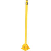 Butoirs repliables, Acier, 42" h x 1-3/4" la, Jaune St. Lawrence Industrial & Safety Supply