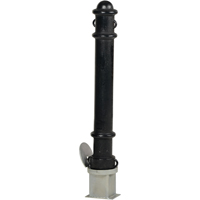 Bornes d&eacute;coratives amovibles, Acier, 40" h x 4-1/2" la, Noir St. Lawrence Industrial & Safety Supply