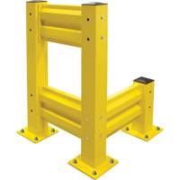 Industrial Safety Guard Rail, Steel, 19" L x 12" H, Safety Yellow St. Lawrence Industrial & Safety Supply