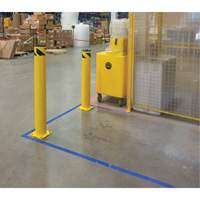 Butoir de s&eacute;curit&eacute;, Acier, 36" h x 5-1/2" la, Jaune St. Lawrence Industrial & Safety Supply