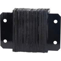 Laminated Dock Bumpers, Horizontal, Rubber, 12" W x 4" D x 10" H St. Lawrence Industrial & Safety Supply