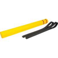 Polyethylene Bollard Cover, 4-1/2" Dia. x 52" L, Red/Yellow St. Lawrence Industrial & Safety Supply