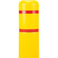 Polyethylene Bollard Cover, 4-1/2" Dia. x 52" L, Red/Yellow St. Lawrence Industrial & Safety Supply