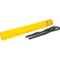 Polyethylene Bollard Cover, 6-5/8" Dia. x 60" L, Red/Yellow St. Lawrence Industrial & Safety Supply