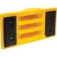 Cales de roue avec surface antid&eacute;rapante en caoutchouc, Polyur&eacute;thane, Jaune, 11-1/4" la x 21" p x 12-1/4" h St. Lawrence Industrial & Safety Supply
