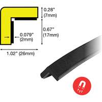 Magnetic E Profile Magnetic 1M Corner Protection Bumper Guard St. Lawrence Industrial & Safety Supply