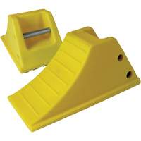 Cale-roue pour &eacute;quipement lourd de 40 tonnes plaques antid&eacute;rapantes, Ur&eacute;thane, Jaune St. Lawrence Industrial & Safety Supply