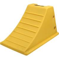 Cale-roue pour &eacute;quipement lourd de 75 tonnes plaques antid&eacute;rapantes, Ur&eacute;thane, Jaune St. Lawrence Industrial & Safety Supply