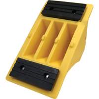 Cale-roue pour &eacute;quipement lourd de 75 tonnes plaques antid&eacute;rapantes, Ur&eacute;thane, Jaune St. Lawrence Industrial & Safety Supply