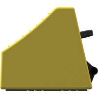 Checkers Safety Heavy-Duty Ultra Class Mining Wheel Chock, HDPE, Yellow, 14-1/2" W x 17-1/2" D x 16" H St. Lawrence Industrial & Safety Supply