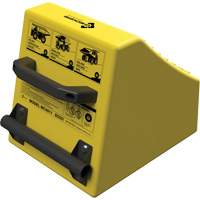 Checkers Safety Heavy-Duty Ultra Class Mining Wheel Chock, HDPE, Yellow, 14-1/2" W x 17-1/2" D x 16" H St. Lawrence Industrial & Safety Supply
