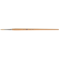 Pinceau de forme ronde en soies blanches pures pour marquage, Largeur de la brosse de 7/32", Soie blanche, Manche &agrave; Bois St. Lawrence Industrial & Safety Supply