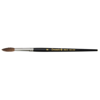 Pinceau pointu &agrave; soies noires pour artiste, Largeur de la brosse de 5,7 mm, Soie de chameau, Manche &agrave; Bois St. Lawrence Industrial & Safety Supply