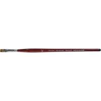 Pinceau plat pour artiste, Largeur de la brosse de 1/4", Synth&eacute;tique, Manche &agrave; Bois St. Lawrence Industrial & Safety Supply