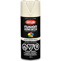 Peinture &agrave; pulv&eacute;riser tout en un Fusion, Blanc Dover, Brillant, 12 oz, Canette a&eacute;rosol St. Lawrence Industrial & Safety Supply