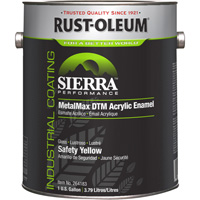 Sierra Performance MetalMax&reg; Plus DTM Acrylic Enamel, Gallon, Yellow St. Lawrence Industrial & Safety Supply