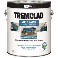 Tremclad&reg; Water-Based Rust Paint, 3.78 L, Gallon, Black St. Lawrence Industrial & Safety Supply