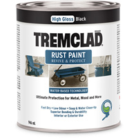Tremclad&reg; Water-Based Rust Paint, 946 ml, Can, Black St. Lawrence Industrial & Safety Supply