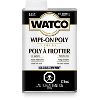 Teinture &agrave; essuyage en poly Watco, 473 ml, Transparent, Brillant St. Lawrence Industrial & Safety Supply