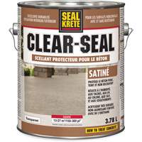 Produit d&eacute;tanch&eacute;it&eacute; protecteur Seal-Krete, 3,78 L, &agrave; l'ur&eacute;thane, Satin, Transparent St. Lawrence Industrial & Safety Supply