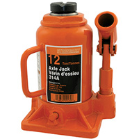 314A Cric-bouteille, 12 tonnes, Hydraulique &agrave; main, 13" Hauteur &eacute;lev&eacute;e St. Lawrence Industrial & Safety Supply