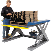 Tables &eacute;l&eacute;vatrices hydrauliques pr&egrave;s du sol, Acier, Capacit&eacute; de 2000 lb St. Lawrence Industrial & Safety Supply