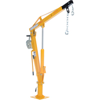 Winch Operated Truck Jib Crane, 1000 lbs. (0.5 tons) Capacity, 86-1/2" Max. Clearance St. Lawrence Industrial & Safety Supply