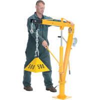 Winch Operated Truck Jib Crane, 1000 lbs. (0.5 tons) Capacity, 86-1/2" Max. Clearance St. Lawrence Industrial & Safety Supply