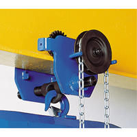 Chariot &agrave; avanc&eacute;e par chaîne Corso, 2000 lb (1 tonne) Capacit&eacute;, 2-1/3" - 8-2/3" St. Lawrence Industrial & Safety Supply