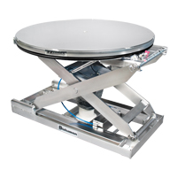 EZ Loader&reg; SS Self-Levelling Pallet Positioner - 100% Stainless Steel, 43" L x 43" W, 4000 lbs. Cap. St. Lawrence Industrial & Safety Supply