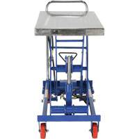 Pneumatic Hydraulic Scissor Lift Table, Steel, 32-1/2" L x 19-3/4" W, 1000 lbs. Cap. St. Lawrence Industrial & Safety Supply