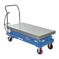 Pneumatic Hydraulic Scissor Lift Table, Steel, 47-1/4" L x 24" W, 1500 lbs. Cap. St. Lawrence Industrial & Safety Supply