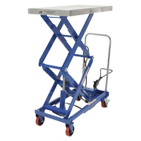 Pneumatic Hydraulic Scissor Lift Table, Steel, 35-1/2" L x 20" W, 800 lbs. Cap. St. Lawrence Industrial & Safety Supply