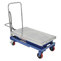 Pneumatic Hydraulic Scissor Lift Table, Steel, 35-1/2" L x 20" W, 800 lbs. Cap. St. Lawrence Industrial & Safety Supply