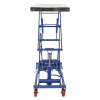 Pneumatic Hydraulic Scissor Lift Table, Steel, 35-1/2" L x 20" W, 800 lbs. Cap. St. Lawrence Industrial & Safety Supply