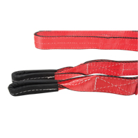 Polyester Sling, Double Ply, Twisted Eye, Type 4, 2'' W x 8' L, 6200 lbs. Vertical Cap. St. Lawrence Industrial & Safety Supply