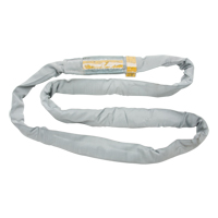 Polyester Round Sling, Grey, 8" W x 20' L, 32000 lbs. Vertical Load St. Lawrence Industrial & Safety Supply