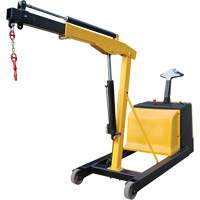 Electric Powered Floor Crane, 8.8' Lift, 1500 lbs. (0.75 tons), 44-1/4" Arm, 62-1/4" H St. Lawrence Industrial & Safety Supply