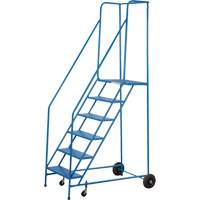 CSA-Certified Rolling Step Ladder, 6 Steps, 22" Step Width, 55" Platform Height, Steel St. Lawrence Industrial & Safety Supply