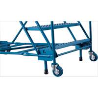 Escabeau roulant certifi&eacute; CSA avec marche verrouillable, 8 marches, Largeur de la marche 30", Hauteur de la plateforme 72", Acier St. Lawrence Industrial & Safety Supply